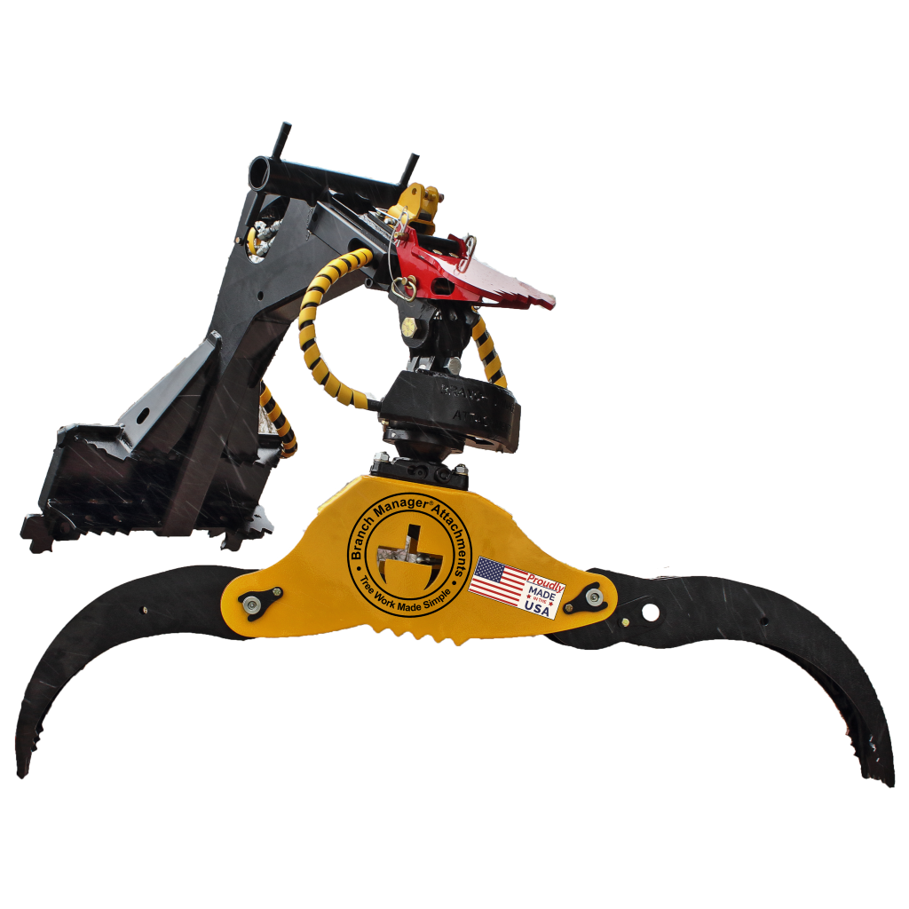 Picture of a T3010 Powered Rotating Mini Grapple by Branch Manager Attachments